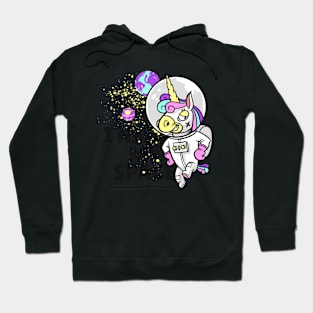 Unicorn Astronaut I Need My Space Art Hoodie